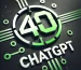 DALL·E 2025-02-15 13.20.19 - A modern, futuristic logo representing ChatGPT with the text '4o' integrated into the design. The logo should have a sleek, AI-inspired aesthetic with